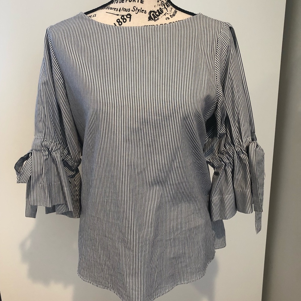 Banana Republic Shirt with Gathered Sleeves